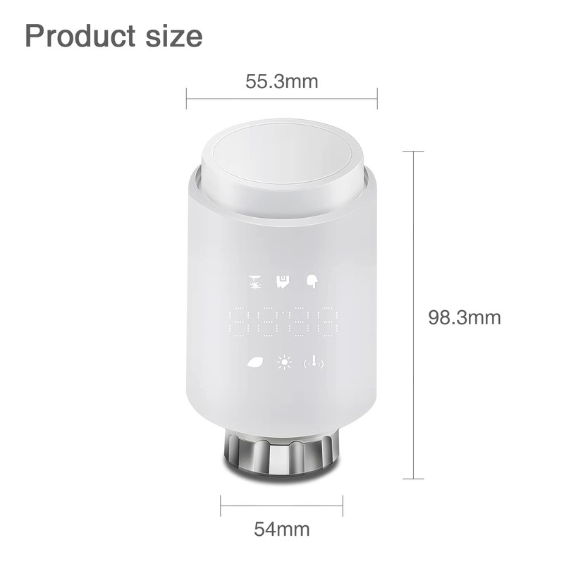 ELEGANT Smart Radiator Thermostat, Wifi Add-On Programmable TRV for Multi-Room