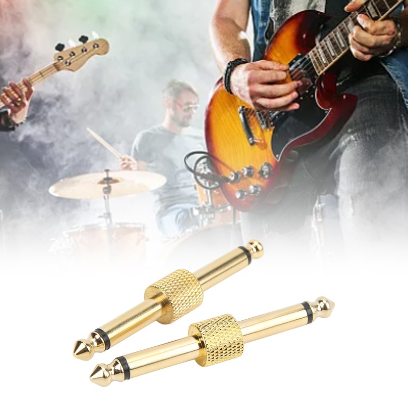 2PCS 6.35mm Effect Adapter Connector Noise Reduction Guitar Pedal Coulper