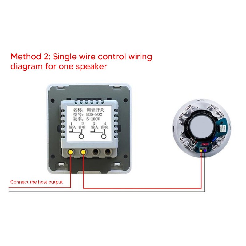 Wall Mount Volume Control Knob, 50W in Wall Volume Control
