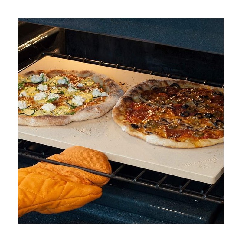 Rectangular Pizza Stone for Oven or Grill 15 X 12