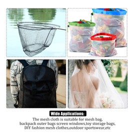 4pcs 1.6M Mesh Slightly Fabric Breathable Netting Sheer Tulle Fabric by The Yard Soft Solid Mosquito Polyester Net for Sewing Making Crafts Wedding Dresses Clothes Decor Supply