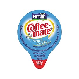 Coffee-mate 35070 Liquid Coffee Creamer, Mini Cups, French Vanilla, 180/Box