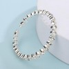 Xerling Silver Rhinestones Stretch Open Cuff Tennis Bracelets Stretchable Crystal