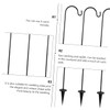 SUPVOX Shepherd Hook Iron Outdoor Hanging Hanger for Garden Decor