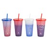 Manna 24oz Color Changing Reusable Cup Set - 4-Piece -