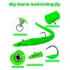 BLUEWING Big Game Swimming Jig with Lead Jighead, High Carbon