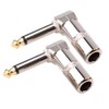 S SIENOC 2pk Audio 6.35 mm 90 Degree Male to