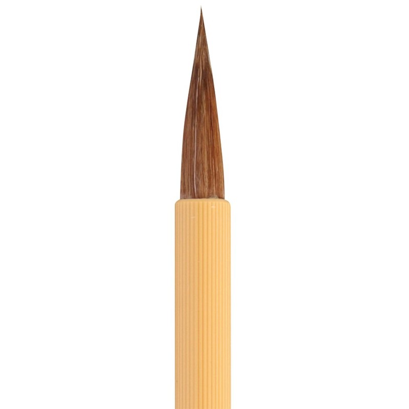 Kuretake Hosofude (A thin brush) Rakushi No.7 Brown hair pack