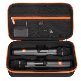 Aproca Aproca Black Portable Hard Storage Case, for JBL Wireless Two Microphone System and Accessories