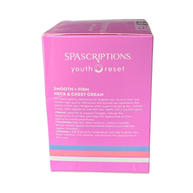 spascriptions Antiaging Smooth+Frm NECK & CHEST TTMNT RETINOL CERAMIDES GINSENG