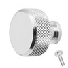 Decoranddecor Amelia Knurled 35mm Round Kitchen Cabinet Furniture Knobs Aluminium