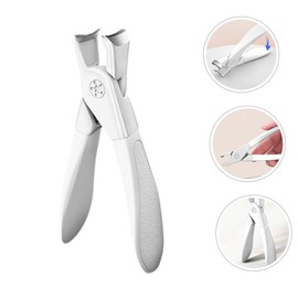MERRYHAPY Stainless Steel Nail Clippers Nail Clipper Cutter Nail Clippers for Fingernail Metal Fingernail Clipper Toenail Clippers Tool Men Nail Clipper Man White Heavy