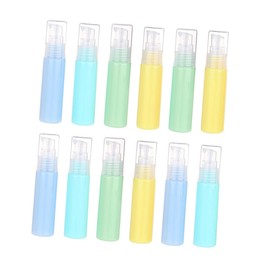 TOVINANNA 12pcs Colorful Lotion Bottles Treatment Pump for Travel Refillable Toiletry Containers for Lotions Creams Serums Skin Random Colors