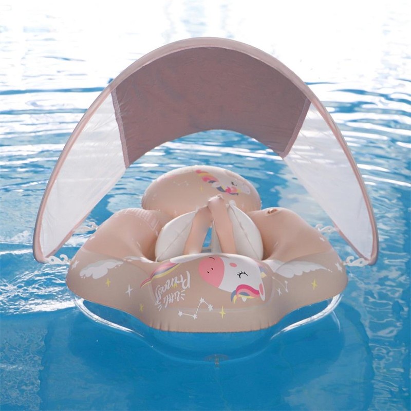 Baby Swimming Float Cartoon Pony Inflatable Baby Pool Float Ring