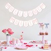 Welcome Baby Party Decorations - Pink Bow Banner,Pink Bow Welcome