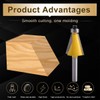 KATUR 15 Degree Chamfer and Bevel Edging Router Bit, Carbide