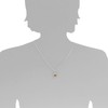 Silver and Amber Heart Pendant, Silver, Silver 925, silver-coloured, white.
