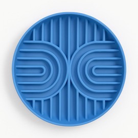 Cutties and Giggles Slow Feeder Dog Bowl Non-Slip, BPA-Free, Dishwasher Safe – Maze Design for Slow Eating, Improves Digestion – For Small, Medium & Large Dogs (Blue)