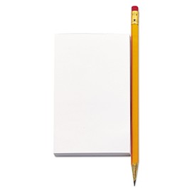 Universal Products - Universal - Scratch Pads, Unruled, 3 x 5, White, 12 100-Sheet Pads/Pack - Sold As - Great for the home or office-anywhere you need to jot down a note. - Basic plain white paper, gummed top. - by UniversalÃ‚®