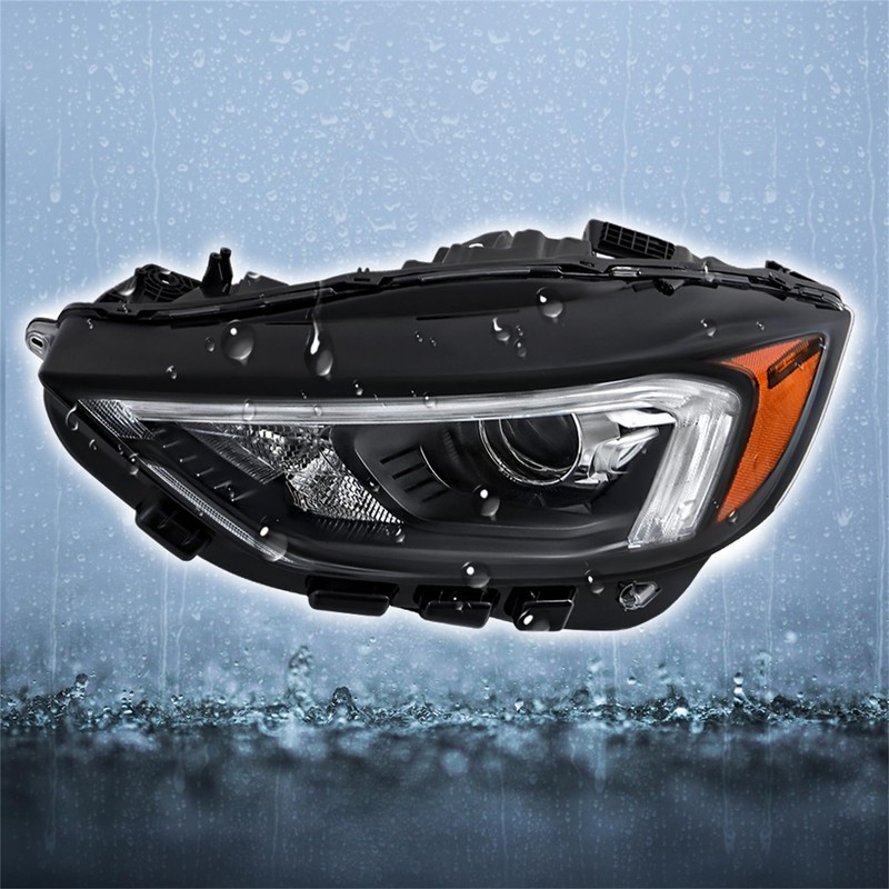 TJHSM Headlight Assembly Headlamp Black Left Side Replacement for 2019-2023