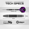 WINMAU Darts Kairos 26g 90% Professional Tungsten Steel Tip Darts