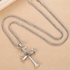 KONFEN Cross Necklace for Men Women, Eye of Horus Cross