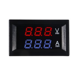 Diitao 6PCS Digital Voltmeter Ammeter,DC 4.5-30V Voltage Meter Tester Two-Wire Red LED Voltmeter Waterproof Display Voltage Tester for Solar Battery Monitor Car (DC 0-100V Red Blue)