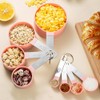 Measuring Cup and Spoons Set,8 PCS Stackable Cups and Spoons,