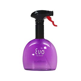 Evo Oil Sprayer Bottle, Non-Aerosol for Olive Cooking Oils, 18-Ounce Capacity, Purple