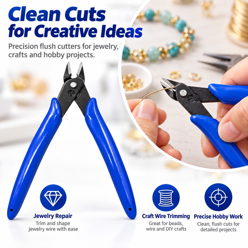 Carbon Steel Diagonal Pliers for Precision Cutting – Side Nipper