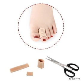 Cut-out toe tube, toe protection cap, thimble pad, finger Thumb C type 10cm 3ea