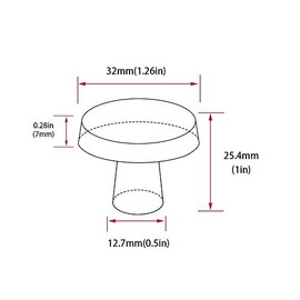 goldenwarm 5pcs Gold Cabinet Knobs for Dresser Drawers Kitchen Hardware Handles Brushed Brass Modern Round Knob,Zinc Alloy