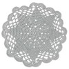 BIBITIME Handmade Crochet Round Lace Doilies Kitchen Table Placemats Wedding