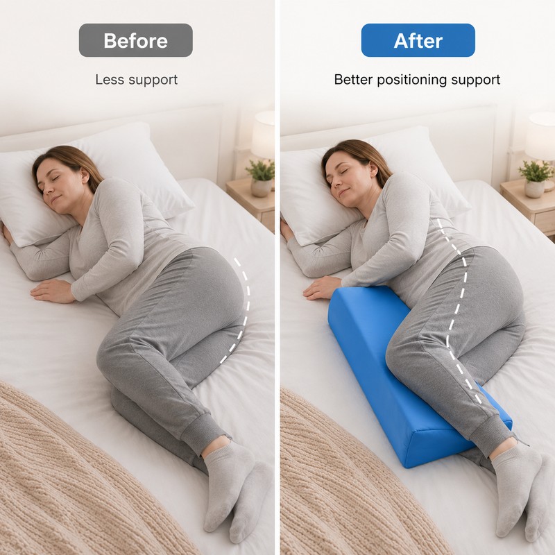 Breathable Triangular Nursing Support Cushion for Bed Rest – Skin-Friendly