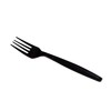 Karat U3530B 7" Poly-Wrapped Heavy-Weight Disposable Fork, Black (Pack of
