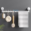 LUXEAR Suction Cup Towel Bar, 24 inches Adjustable Towel Rack
