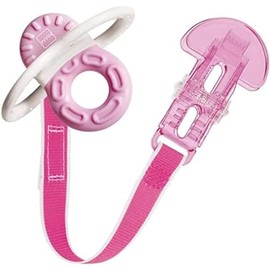 MAM Bite and Relax Teether (2+ months) with Clip, Teething Toy Promotes Dental Hygiene and Cleanliness, Baby Teether Soothes Painful Gums