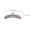 Healvian Bridal Rhinestone Tiara Wedding Tiara Prop Girls Decorative Crown