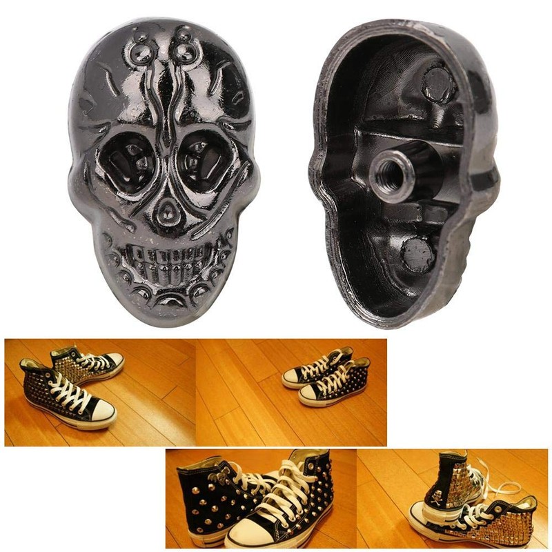HEEPDD 20 Pieces Skeleton Ghost Rivet, Skull Crossbone 3D Ghost