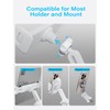 Atisek 0.7in/17mm Plastic Nut Thread Joint Fixing for Car Phone