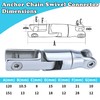 Pvrud Multidirectional Boat Anchor Swivel 316 Stainless Steel, Marine -