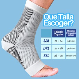 4 Pares Calcetines de Neuropatía para mujeres y hombres, Tobilleras Calmantes para el Dolor, Tobillera Alivio de la Fascitis Plantar Calcetines de Compresion Deportivos Paquete de 4 Pares (XXL)