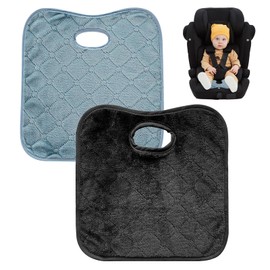 ASIRYVA 2PCS Waterproof Car Seat Protectors for Child Seats, Potty Training Car Seat Protector - Black & Rain Cloud