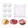 AUXIN 200 Pcs Reusable Food Covers, Clear Elastic Food Storage