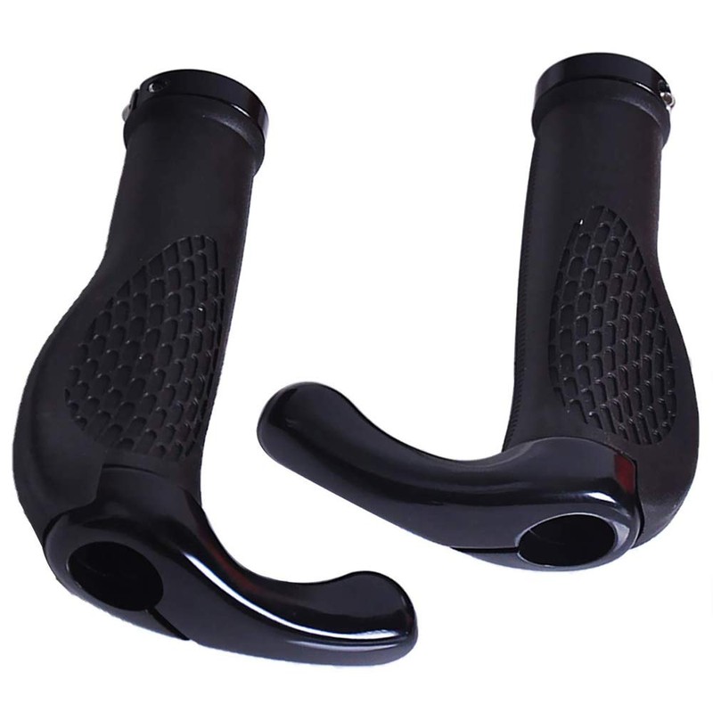 VOANZO Bicycle Handlebar Grips, Ergonomic Design Rubber MTB Mountain Bike