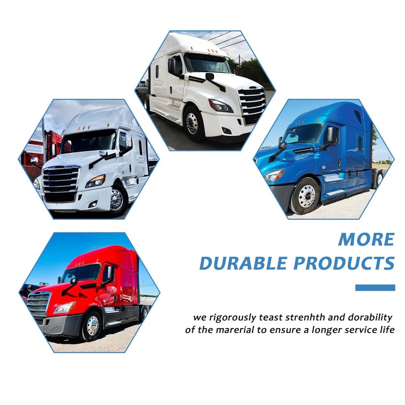 Right of Truck Mirror Covers Black Housing Door Rearview Door