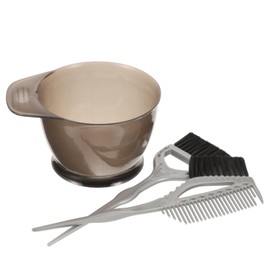 Ipetboom 1 Set Hair Coloring Brush and Bowl Durable Mixing Bowl with Flexible Hair Dye Brushes for Salon Home Use Easy to Clean and Reusable