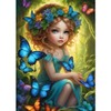 QINRUBB 5D DIY Fairy Diamond Painting Kits, Full Drill Butterfly