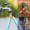 Aohcae 2-Way Water Distributor 3/4 Inch, Brass Hose Connector, Water