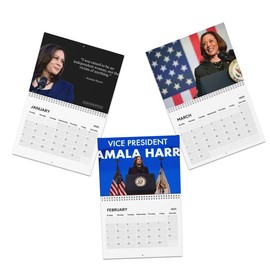 Kamala Harris Desk and Wall calendar 2025 for supporters Kamala, women Wall calendar - Style: Wall Calendar